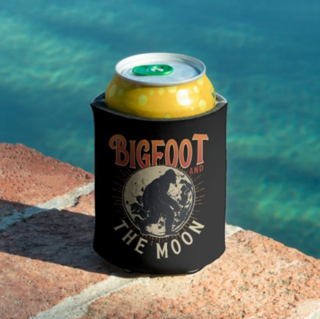 Bigfoot And The Moon Koozie