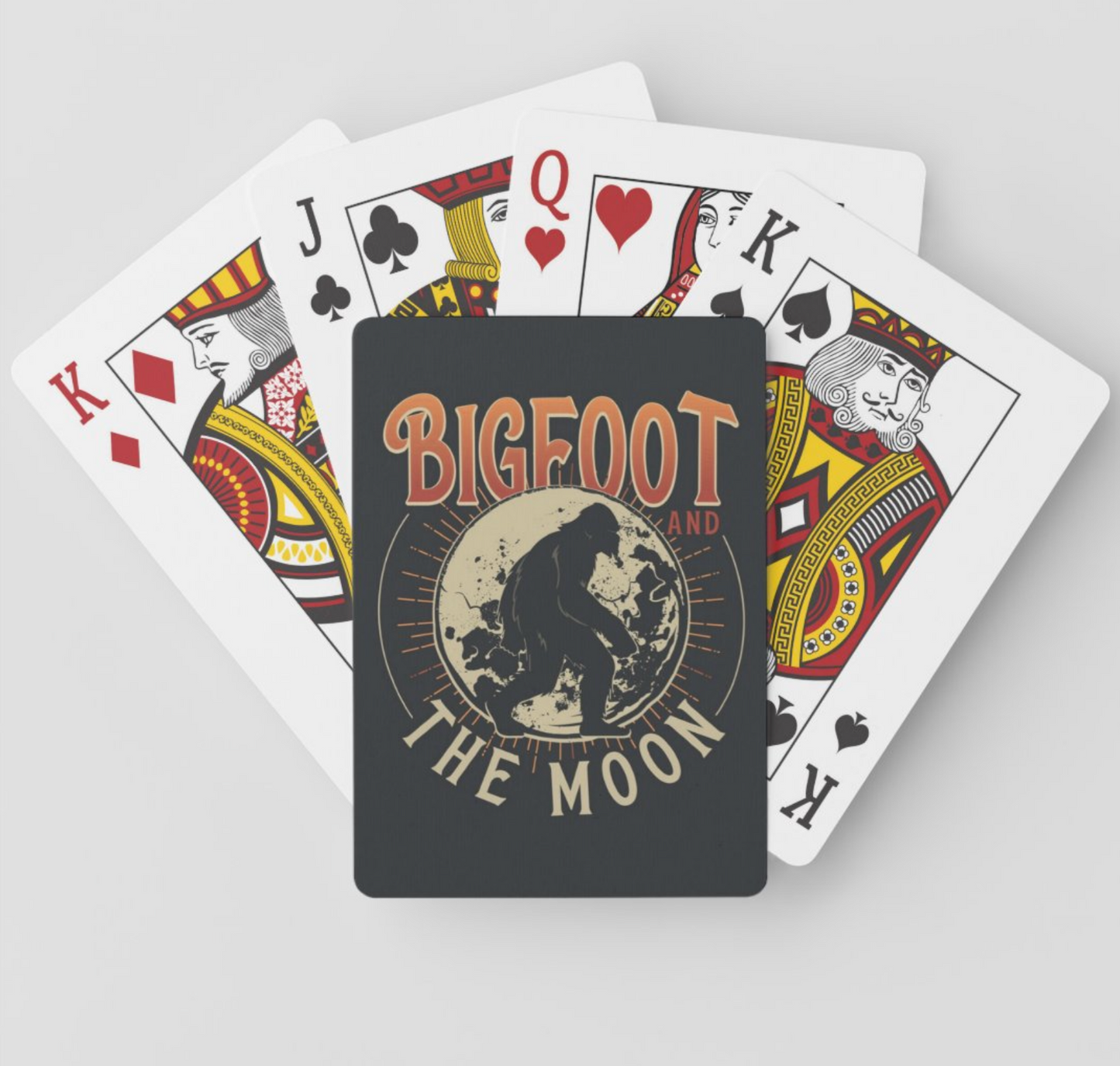 Bigfoot And The Moon playing cards!
